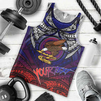 Personalized American Samoa Flag Men Tank Top Eagles Polynesian Art DT02 - Polynesian Pride