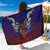 Personalized American Samoa Flag Sarong Eagles Polynesian Art