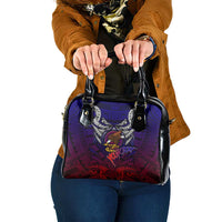 Personalized American Samoa Flag Shoulder Handbag Eagles Polynesian Art DT02 One Size Blue - Polynesian Pride