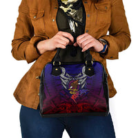 Personalized American Samoa Flag Shoulder Handbag Eagles Polynesian Art DT02 - Polynesian Pride