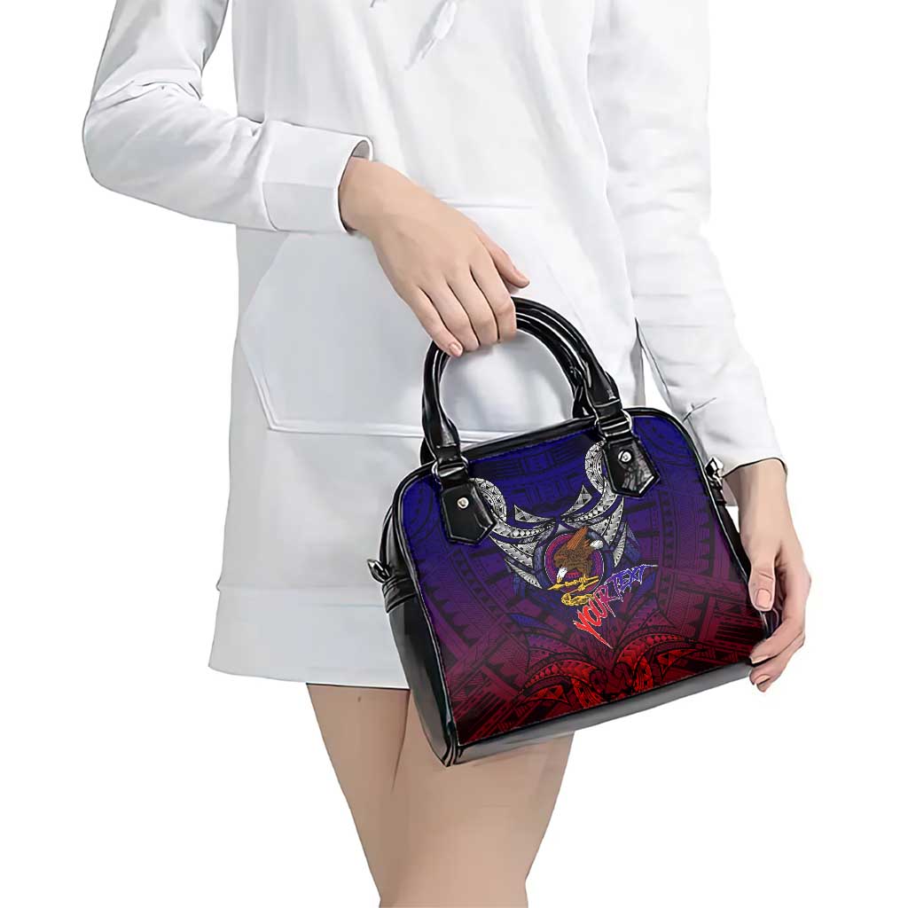 Personalized American Samoa Flag Shoulder Handbag Eagles Polynesian Art DT02 - Polynesian Pride