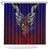 Personalized American Samoa Flag Shower Curtain Eagles Polynesian Art