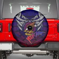 Personalized American Samoa Flag Spare Tire Cover Eagles Polynesian Art DT02 - Polynesian Pride
