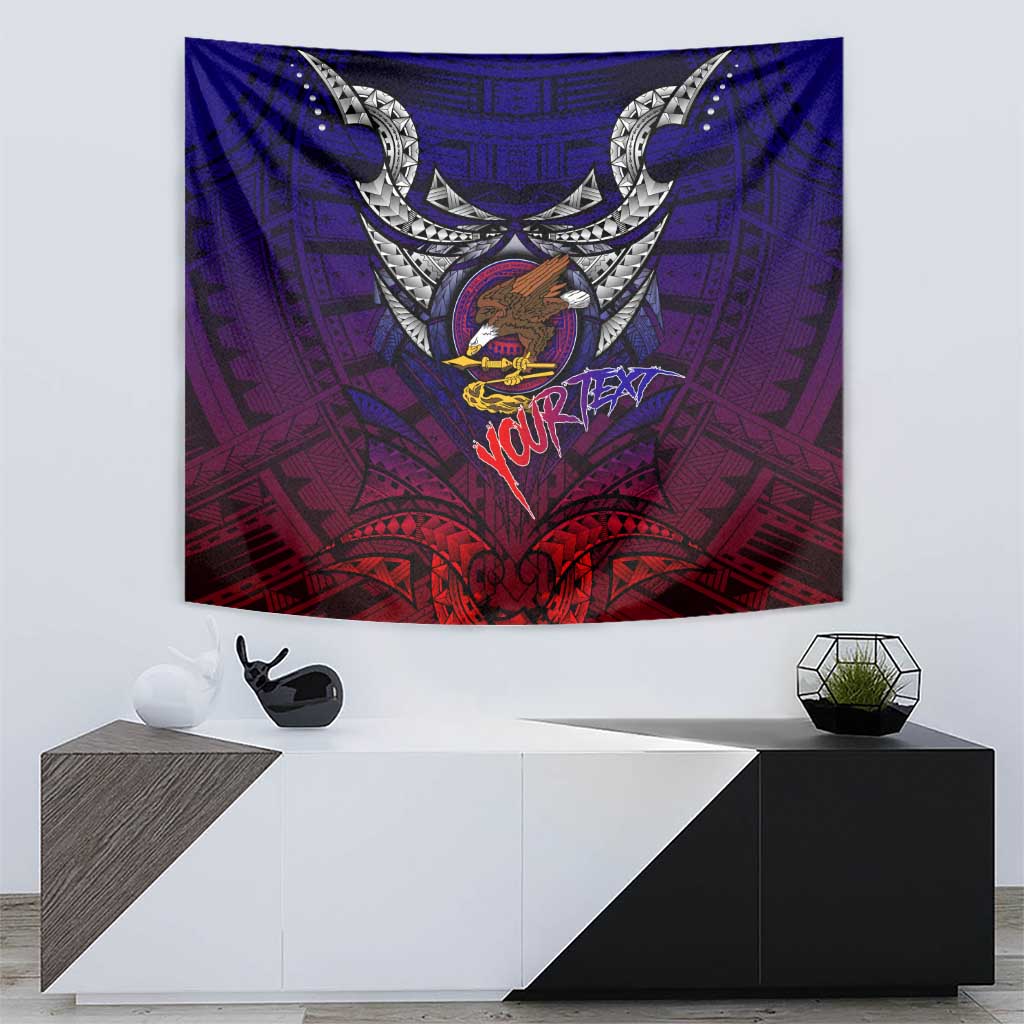Personalized American Samoa Flag Tapestry Eagles Polynesian Art DT02 - Polynesian Pride