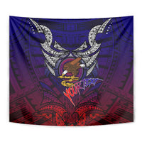 Personalized American Samoa Flag Tapestry Eagles Polynesian Art DT02 - Polynesian Pride