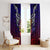 Personalized American Samoa Flag Window Curtain Eagles Polynesian Art