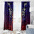 Personalized American Samoa Flag Window Curtain Eagles Polynesian Art