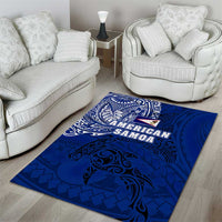 Sharks And American Samoa Area Rug Simple Polynesian Blue DT02 - Polynesian Pride