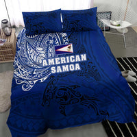 Sharks And American Samoa Bedding Set Simple Polynesian Blue DT02 - Polynesian Pride