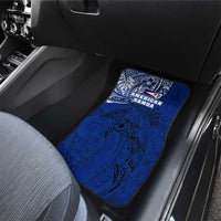 Sharks And American Samoa Car Mats Simple Polynesian Blue DT02 - Polynesian Pride