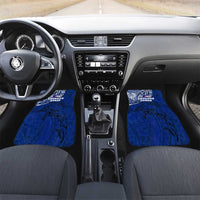 Sharks And American Samoa Car Mats Simple Polynesian Blue DT02 Set 2pcs - Front Blue - Polynesian Pride