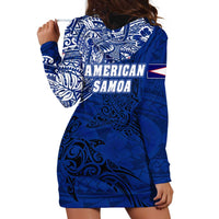Sharks And American Samoa Hoodie Dress Simple Polynesian Blue DT02 - Polynesian Pride