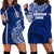 Sharks And American Samoa Hoodie Dress Simple Polynesian Blue