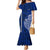 Sharks And American Samoa Mermaid Dress Simple Polynesian Blue