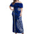 Sharks And American Samoa Off Shoulder Maxi Dress Simple Polynesian Blue