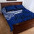 Sharks And American Samoa Quilt Bed Set Simple Polynesian Blue