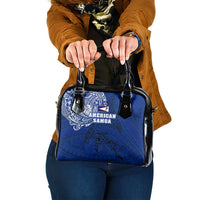 Sharks And American Samoa Shoulder Handbag Simple Polynesian Blue DT02 One Size Blue - Polynesian Pride