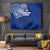 Sharks And American Samoa Tapestry Simple Polynesian Blue