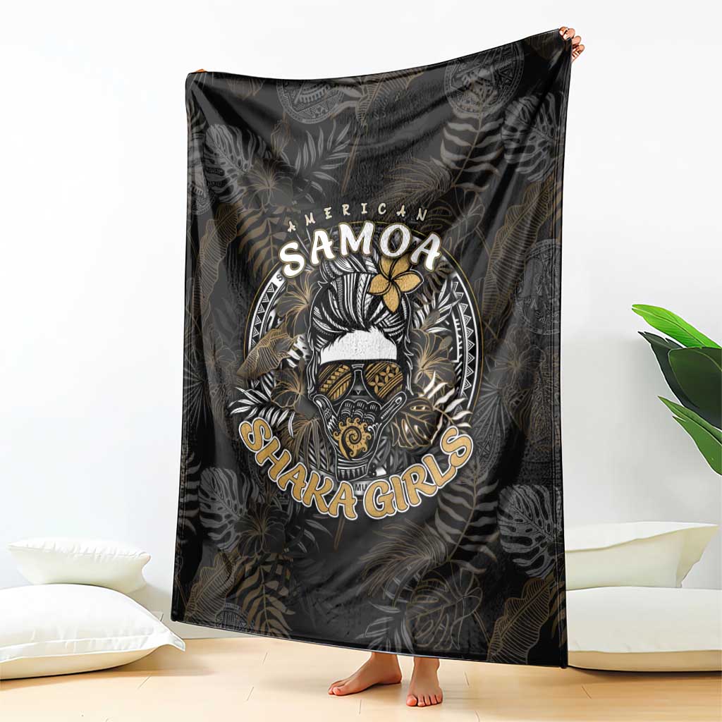 Personalized Shaka Girls America Samoa Blanket Tropical Flowers Vintage DT02 - Polynesian Pride