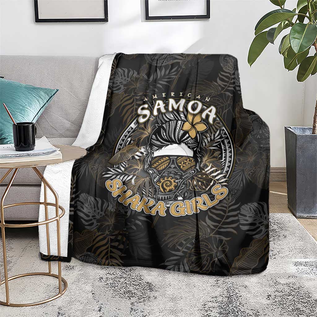 Personalized Shaka Girls America Samoa Blanket Tropical Flowers Vintage DT02 - Polynesian Pride