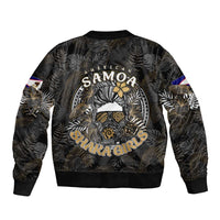Personalized Shaka Girls America Samoa Bomber Jacket Tropical Flowers Vintage DT02 - Polynesian Pride