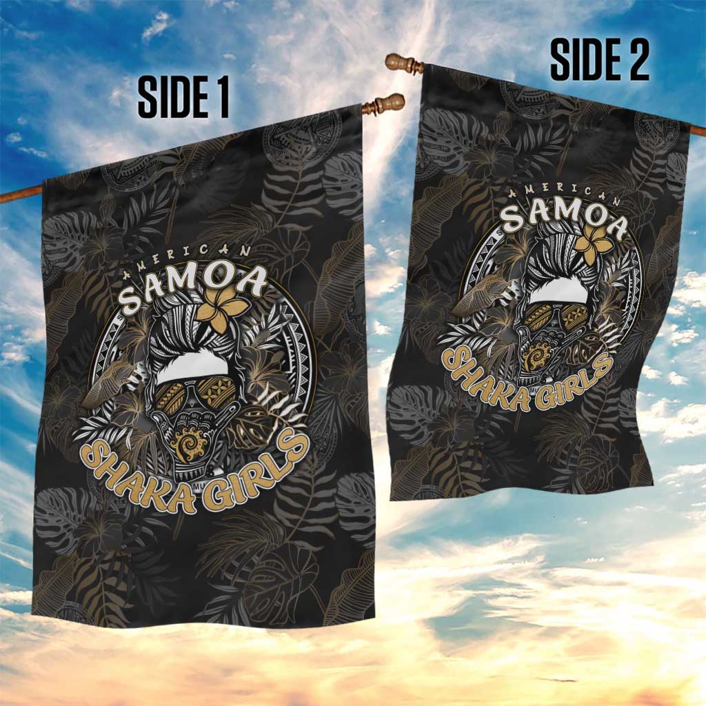 Personalized Shaka Girls America Samoa Garden Flag Tropical Flowers Vintage DT02 - Polynesian Pride