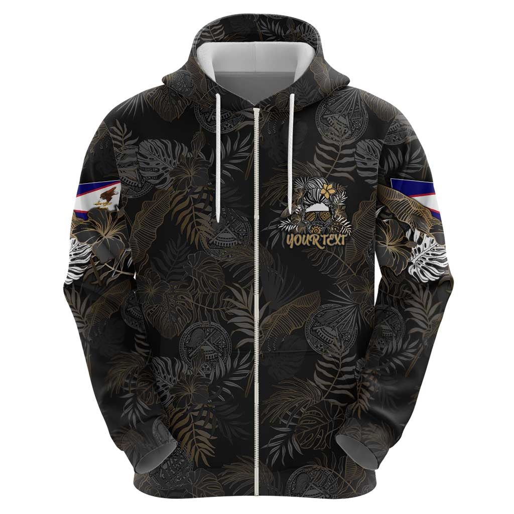 Personalized Shaka Girls America Samoa Hoodie Tropical Flowers Vintage DT02 - Polynesian Pride