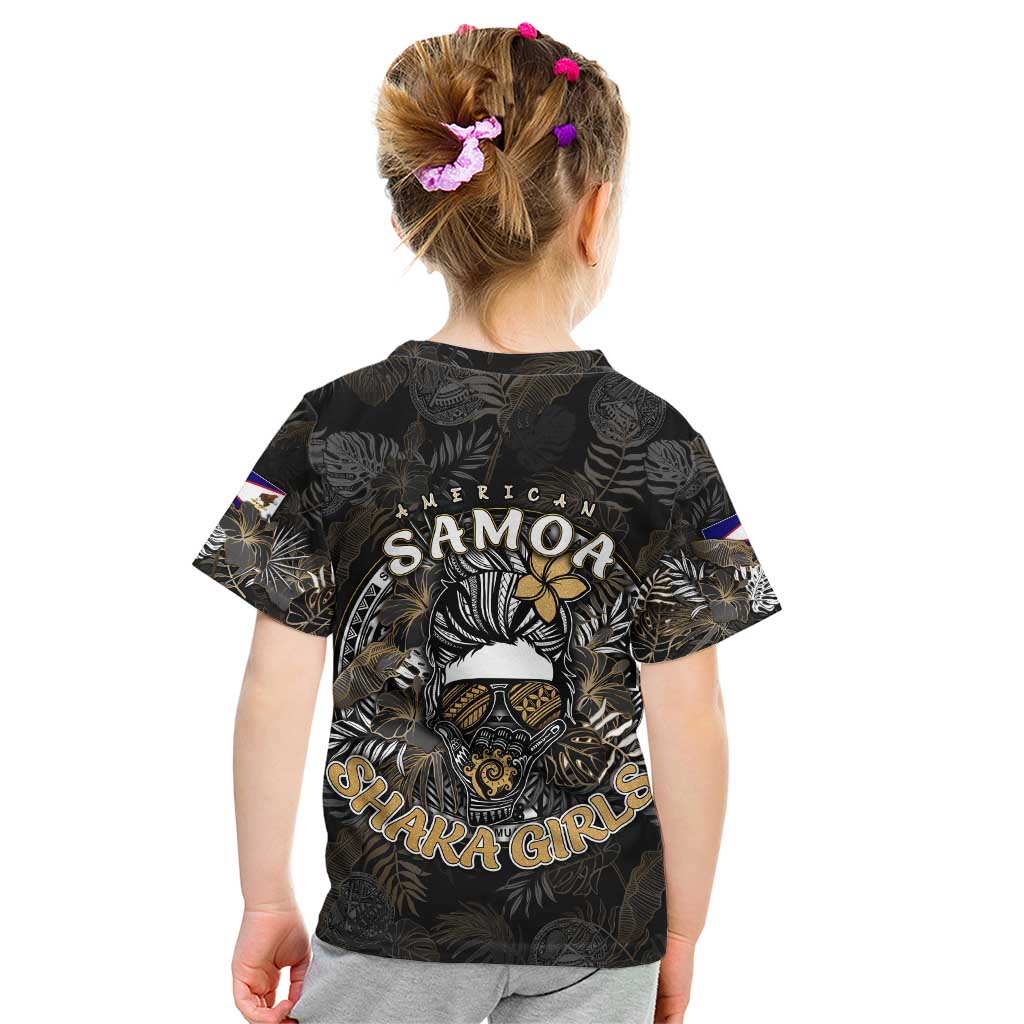 Personalized Shaka Girls America Samoa Kid T Shirt Tropical Flowers Vintage DT02 - Polynesian Pride