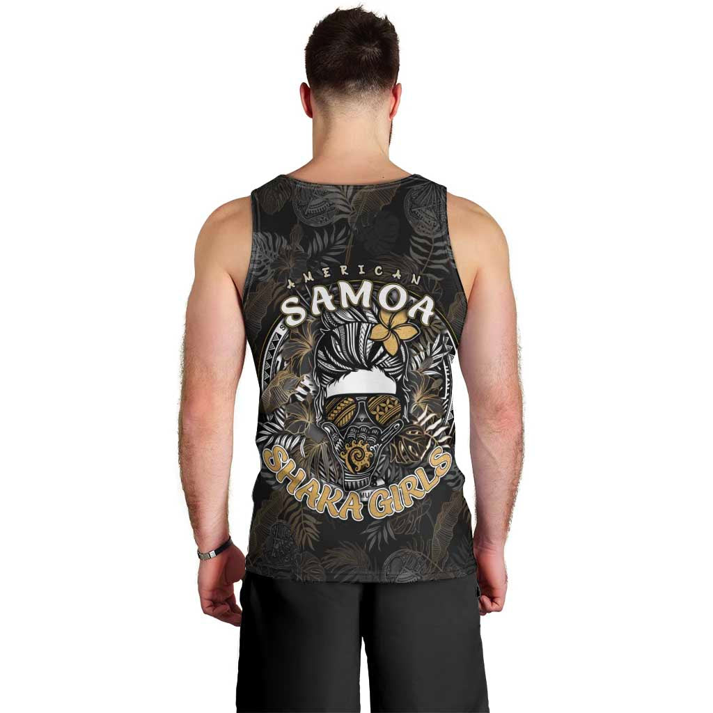 Personalized Shaka Girls America Samoa Men Tank Top Tropical Flowers Vintage DT02 - Polynesian Pride