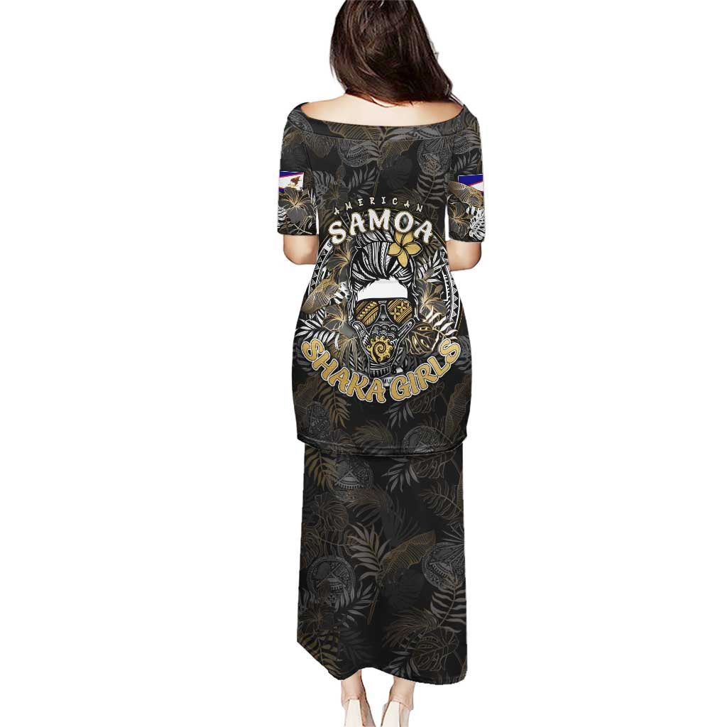 Personalized Shaka Girls America Samoa Puletasi Tropical Flowers Vintage DT02 - Polynesian Pride