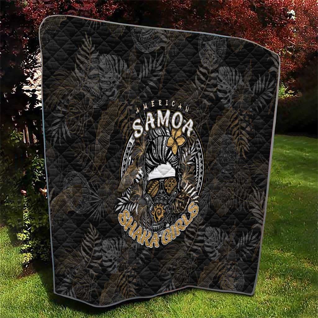 Personalized Shaka Girls America Samoa Quilt Tropical Flowers Vintage DT02 - Polynesian Pride