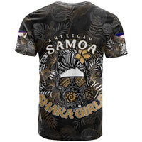 Personalized Shaka Girls America Samoa T Shirt Tropical Flowers Vintage DT02 - Polynesian Pride