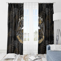 Personalized Shaka Girls America Samoa Window Curtain Tropical Flowers Vintage DT02 - Polynesian Pride