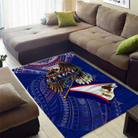 American Samoa Area Rug Brave Eagle Flag Color DT02 - Polynesian Pride