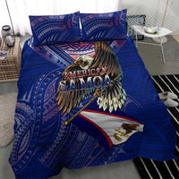 American Samoa Bedding Set Brave Eagle Flag Color DT02 - Polynesian Pride