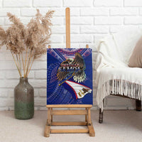 American Samoa Canvas Wall Art Brave Eagle Flag Color DT02 - Polynesian Pride