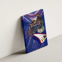 American Samoa Canvas Wall Art Brave Eagle Flag Color DT02 - Polynesian Pride