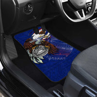 American Samoa Car Mats Brave Eagle Flag Color DT02 - Polynesian Pride