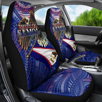 American Samoa Car Seat Cover Brave Eagle Flag Color DT02 - Polynesian Pride