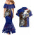 American Samoa Couples Matching Mermaid Dress and Hawaiian Shirt Brave Eagle Flag Color