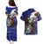 American Samoa Couples Matching Puletasi and Hawaiian Shirt Brave Eagle Flag Color