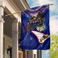American Samoa Garden Flag Brave Eagle Flag Color DT02 House Flag Blue - Polynesian Pride