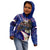 American Samoa Kid Hoodie Brave Eagle Flag Color