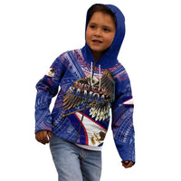 American Samoa Kid Hoodie Brave Eagle Flag Color DT02 - Polynesian Pride