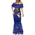 American Samoa Mermaid Dress Brave Eagle Flag Color