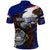 American Samoa Polo Shirt Brave Eagle Flag Color