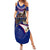 American Samoa Summer Maxi Dress Brave Eagle Flag Color