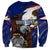 American Samoa Sweatshirt Brave Eagle Flag Color