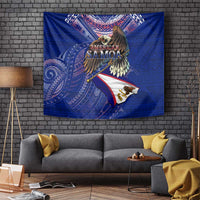 American Samoa Tapestry Brave Eagle Flag Color DT02 - Polynesian Pride