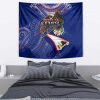American Samoa Tapestry Brave Eagle Flag Color DT02 - Polynesian Pride